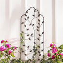 Metal Leaf Trellis With Frame