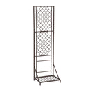 Metal Lattice Trellis with Planter Stand
