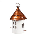 Wooden/Iron Hanging Bird House with Round Top