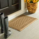 Waterhog Indoor/Outdoor Rug, Cable Weave in Camel 20"x30"