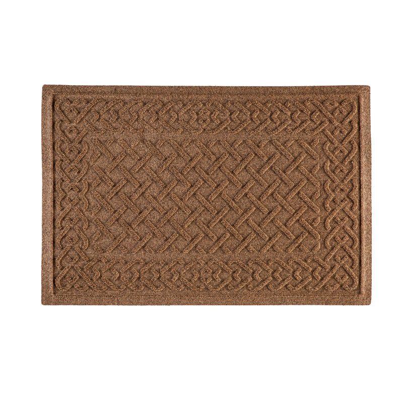 Waterhog Indoor/Outdoor Rug, Cable Weave in Camel 20"x30"