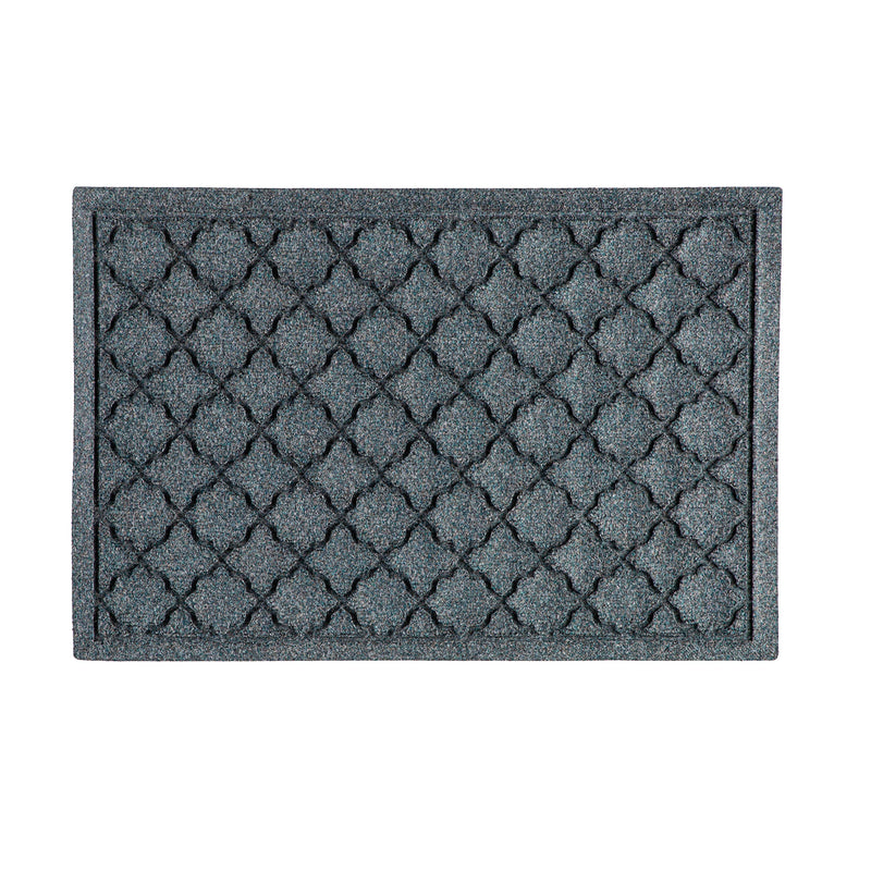 Waterhog Indoor/Outdoor Rug, Geometric in Bluestone 20"x30"