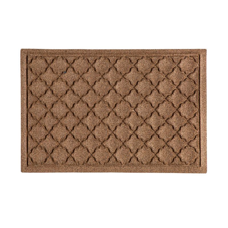 Waterhog Indoor/Outdoor Rug, Geometric in Camel 20"x30"