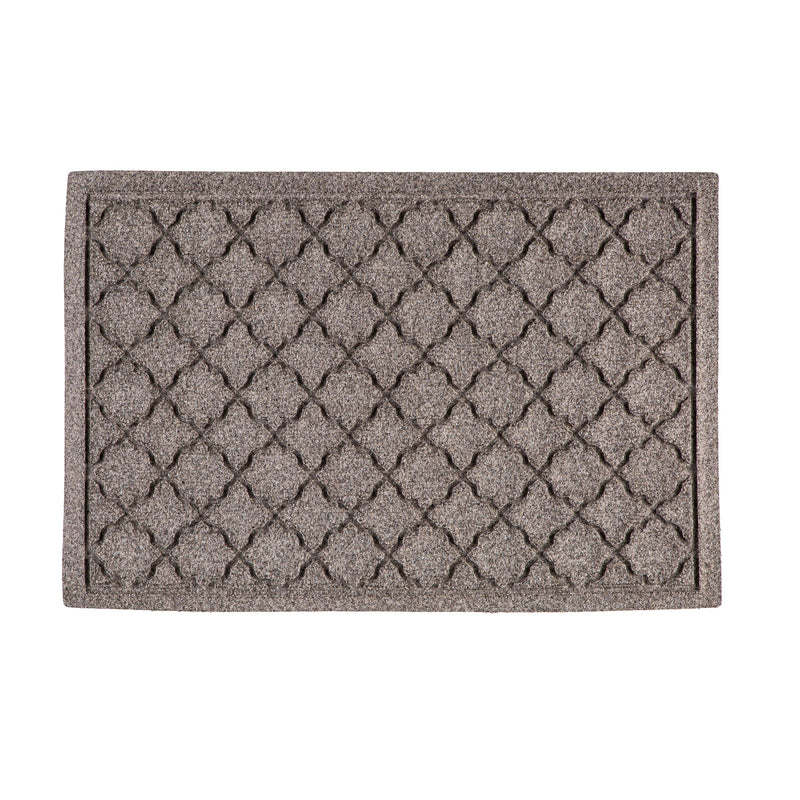 Waterhog Indoor/Outdoor Rug, Geometric in Grey 20"x30"