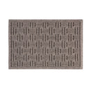 Waterhog Indoor/Outdoor Rug, Basketweave in Grey 20"x30"
