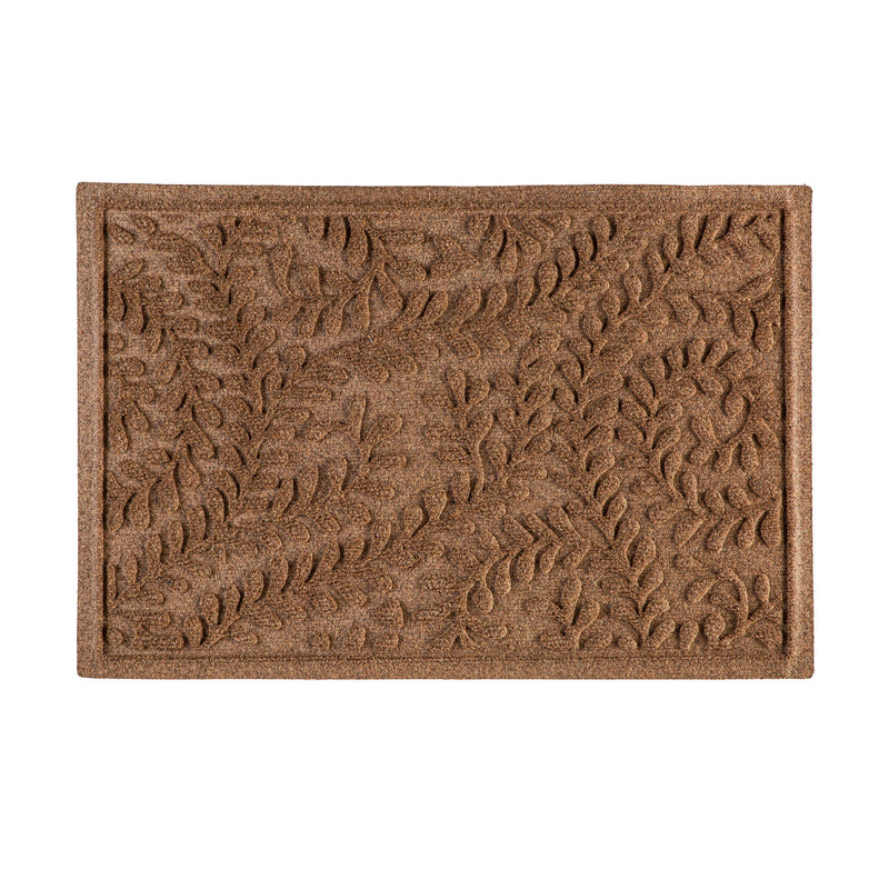 Waterhog Indoor/Outdoor Rug, Leaves in Camel 20"x30"