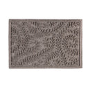 Waterhog Indoor/Outdoor Rug, Leaves in Grey 20"x30"