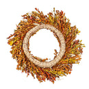 Bunny Tail Grass Boxwood Wreath