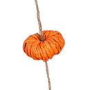 Paper Rope Pumpkin Garland, Orange