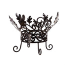 Metal Scroll and Leaves Pumpkin Holder