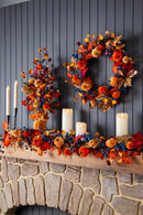 Harvest Pumpkin Wreath,phl342