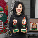 12" Nutcracker with Music Mobement, Deck the Halls, Joy and Peace,phl458