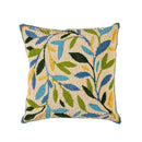 Indoor/Outdoor Hooked Polypropylene Spring Foliage Throw Pillow 18"x18"