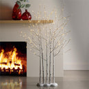 Season to Sparkle Tree LED Indoor/Outdoor Lighted Fence with 175 Lights, Including 5 Trees, 4.5"H