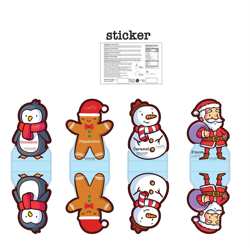 8 Count Assorted Hot Chocolate Mix, 28g