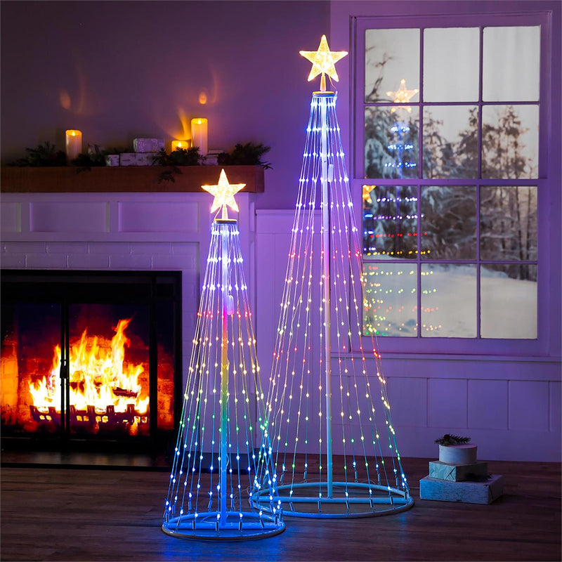 Indoor/Outdoor Cone tree with RGB Lights 75"