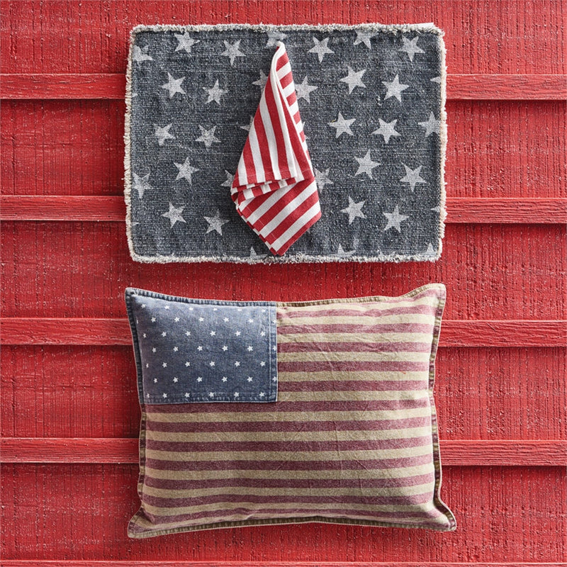 Napa Home Garden,  STARS PLACEMAT BLUE & WHITE,pl101