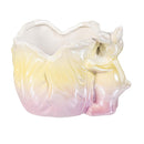 Hop Into Spring Planter, Ceramic Bunny Planter, 4.06"H