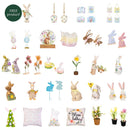 Hop Into Spring Planter, Ceramic Bunny Planter, 4.06"H