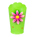 What She Shed Planter, Metal Flower Bucket, 6", Asst of 3