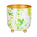 VivaStyle Veranda Garden Planter with Gold Feet, Planter with Stand, Set of 2