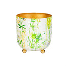 VivaStyle Veranda Garden Planter with Gold Feet, Planter with Stand, Set of 2