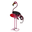 Tropical Oasis Planter, Metal Flamingo Planter