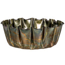 Hillside Pasture Metal Verdigris Petal Edge Planter, Set of 3