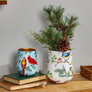Snowbirds Planter, Metal, Birds, Nested Set of 2