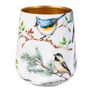 Snowbirds Planter, Metal, Birds, Nested Set of 2