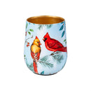 Snowbirds Planter, Metal, Birds, Nested Set of 2