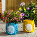 Hillside Pasture Planter, Ceramic Sunflower Planter, 6", 2 Asst