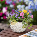 Cottage Garden Planter, Resin Bird Planter, 4.7"H
