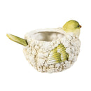 Cottage Garden Planter, Resin Bird Planter, 4.7"H