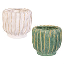 VivaStyle Planter, Ceramic Mist Glaze, 4.33"H, Asst of 2