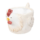 Hillside Pasture Ceramic Rooster Planter, 4.7"H