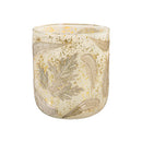 Viva Style Planter, Pressed Foliage Glass Planter, 5"H, Asst of 4