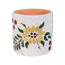 Harvest Blossom, Planter, Sunflower Glass Mosaic, 4.5", Asst of 2