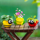 Pollinator Garden Planter, Metal Pollinator, 4.7", Asst of 3, CDU