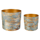 VivaStyle Planter, Metal, Nested Set of 2