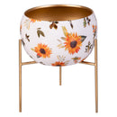 VivaStyle Sunflower Fields Planter with Stand, Nested Set of 2