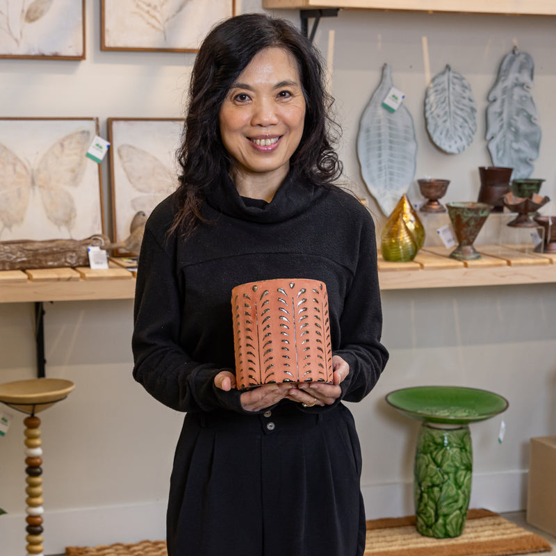 VivaStyle Planter, Decorative Glass Planter, 6"H