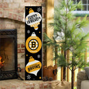 Boston Bruins 2025 46" Double Sided Leaner, Christmas