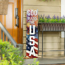 Red White & Bloom Porch Leaner, USA, 46"H