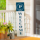 Coastal Porch Leaner Nautical Monogram 46" P P