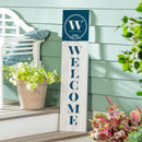 Coastal Porch Leaner Nautical Monogram 46" W W