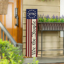 Red White & Bloom Porch Leaner, We The People, 46"H