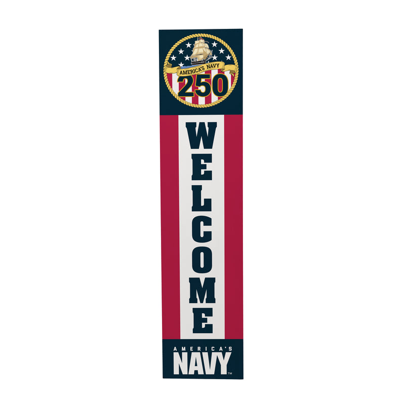 US Navy, 250th Anniversary Large Single Sided Leaner, 46"