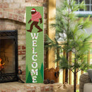 High Country Bigfoot Christmas Porch Leaner, "Welcome", 46"H