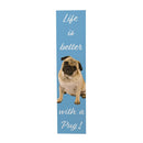 Pet Central Dog Porch Leaner, Pug, 46"H